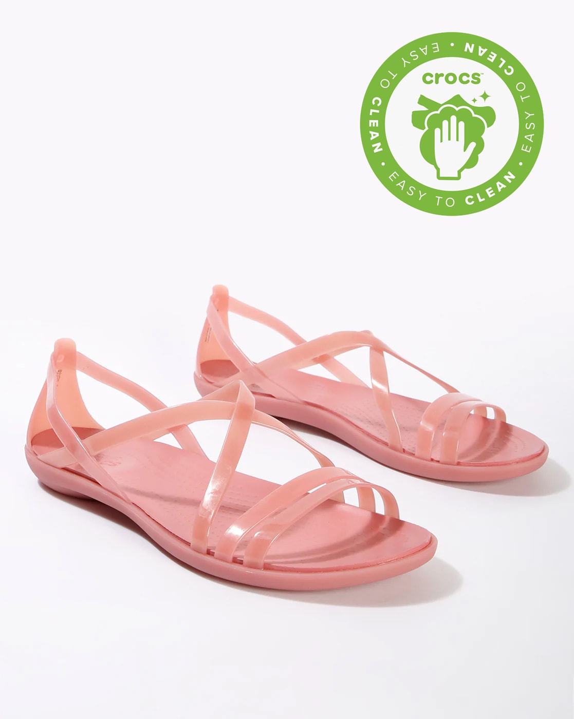 Pink Flat Sandals for Women by CROCS 