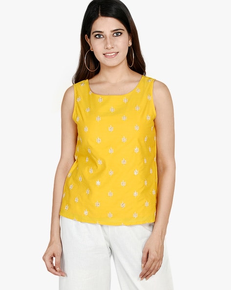 mustard yellow tunic top