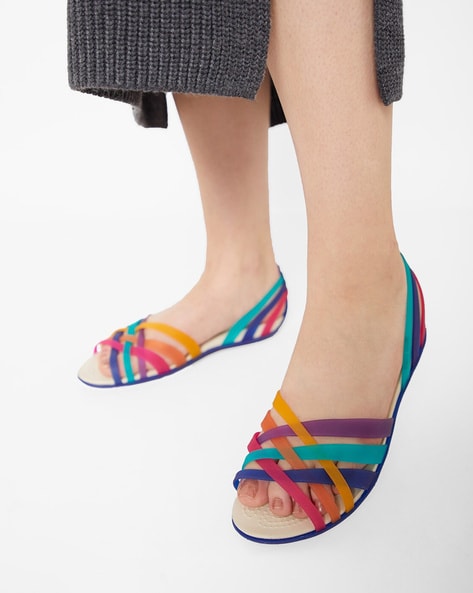 Buy Multicoloured Flat Sandals for Women by CROCS Online 
