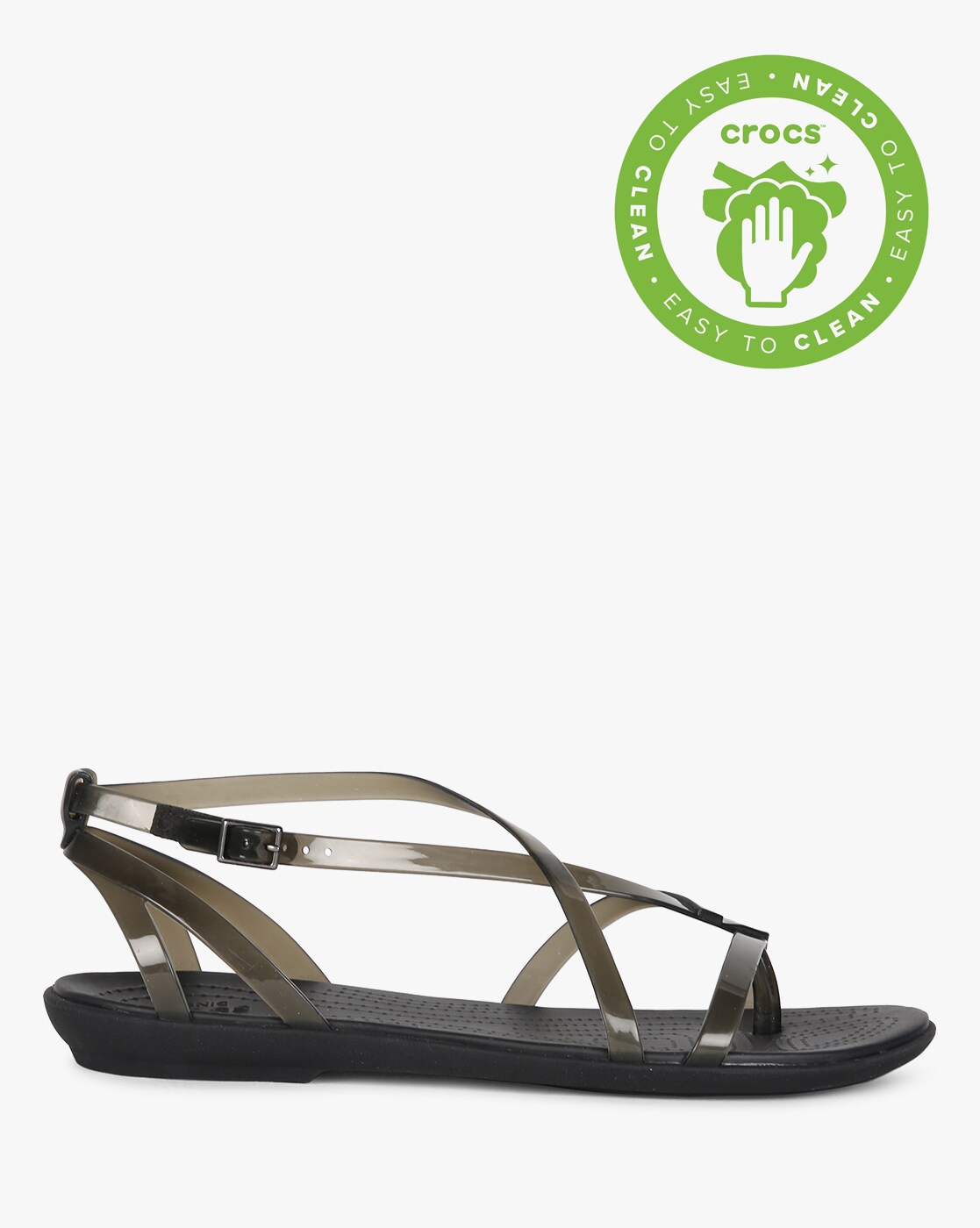 crocs isabella strappy sandal black