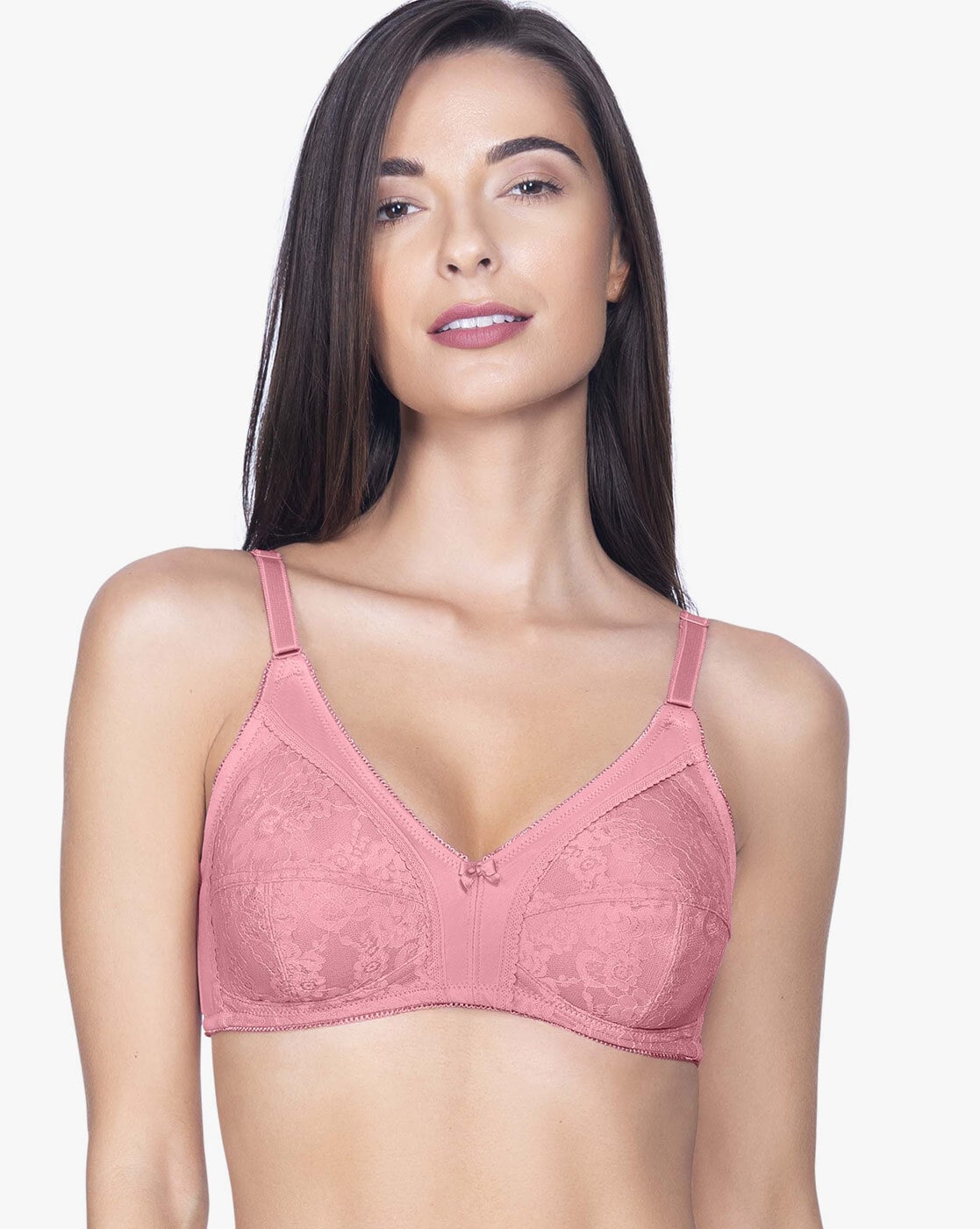 Buy AMANTE Magenta Womens Non Padded Underwire Super Support T-Shirt Bra