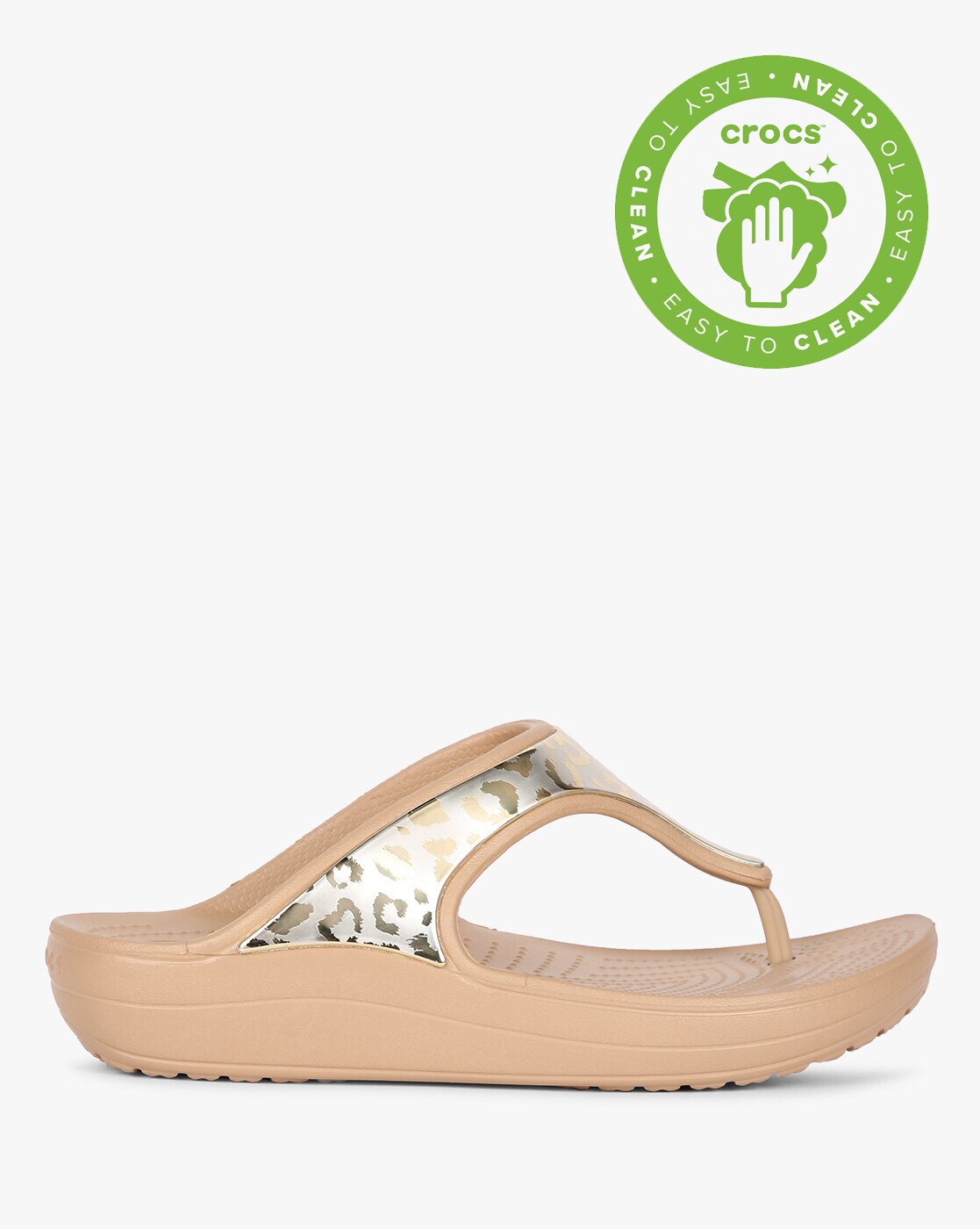 crocs beige sandals
