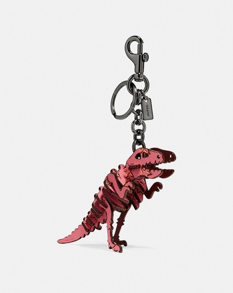 Coach, Accessories, Coach 6533 Rexy Trex Silver Dinosaur Keychain Fob  Lightening Bolt