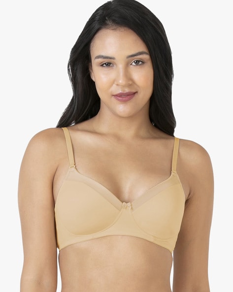 Amante Padded Non Wired Full Coverage T-Shirt Bra - Skin