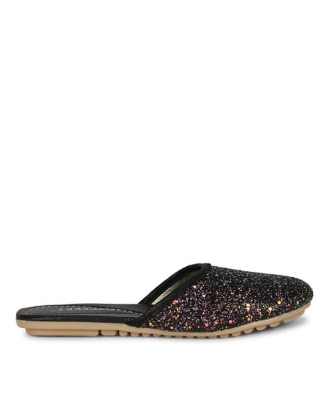 Embellished Round Toe Mules (Image - 2)