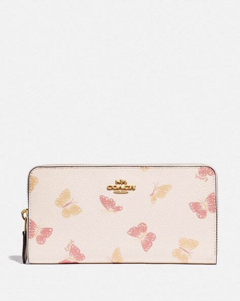 Coach Accordion Zip Wallet with Floral Print