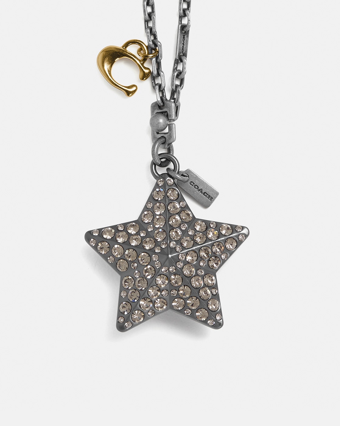 Buy Coach Stone-Studded Metallic Star Bag Charm | Silver-Toned Color Women  | AJIO LUXE