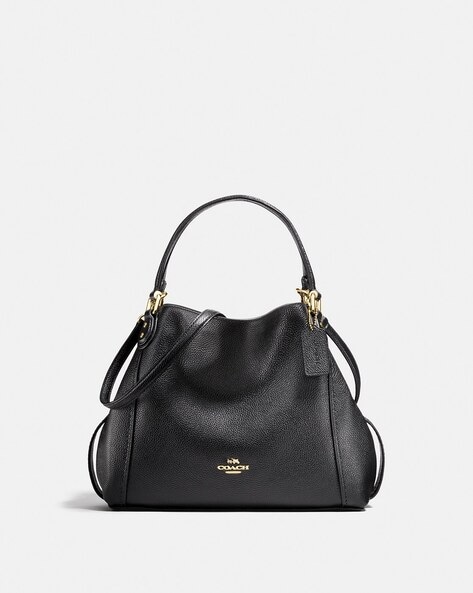 Buy the Coach New York WM's Black Soft Leather Hand Bag | GoodwillFinds