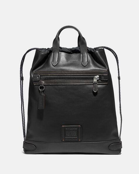 Buy Coach Academy Drawstring Bag | Black Color Men | AJIO LUXE Buy Coach Academy Drawstring Bag | Black Color Men | AJIO LUXE