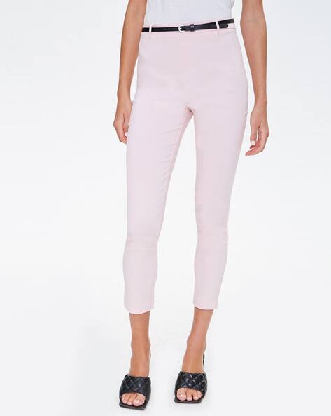 skinny pink trousers
