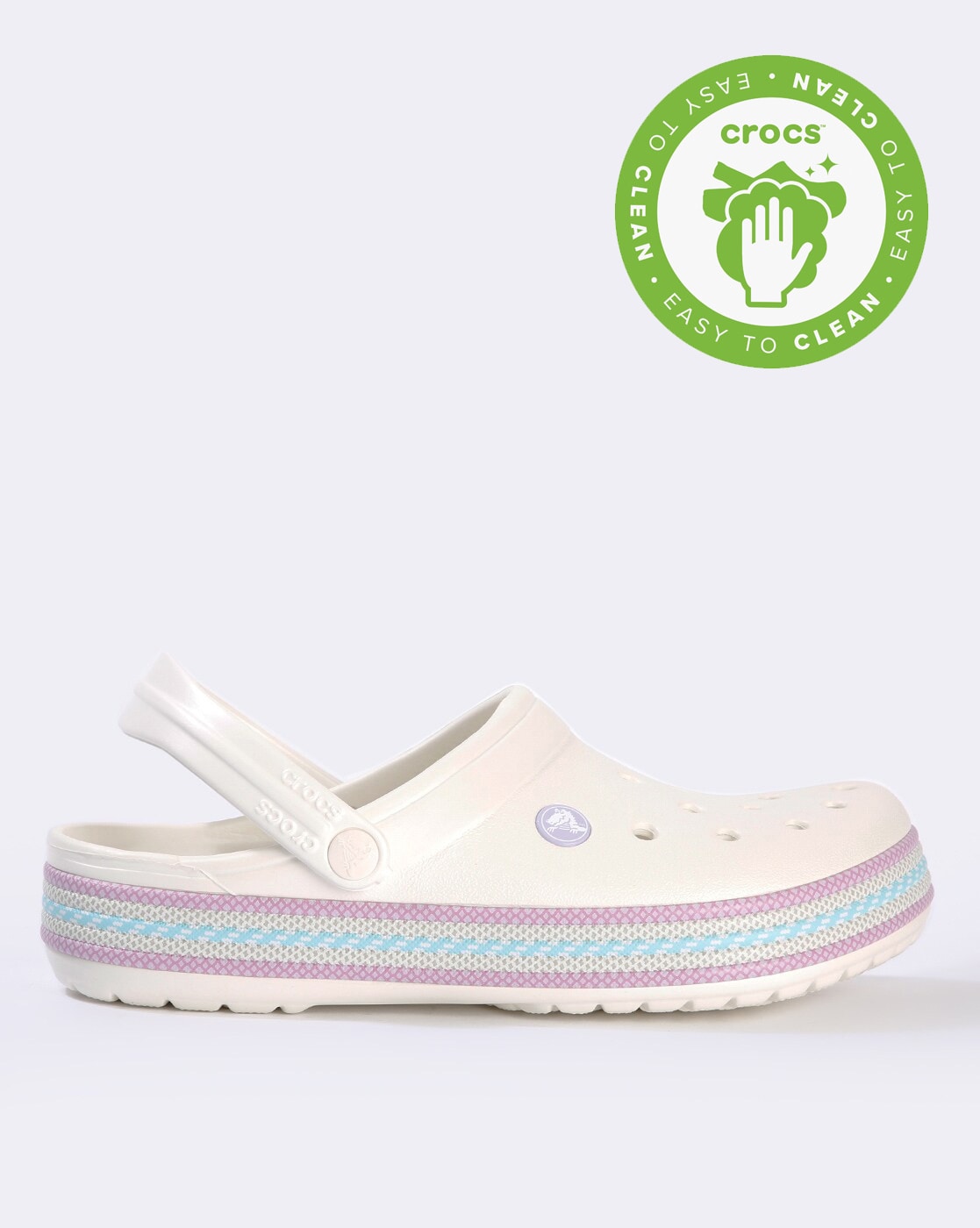 crocs crocband off white