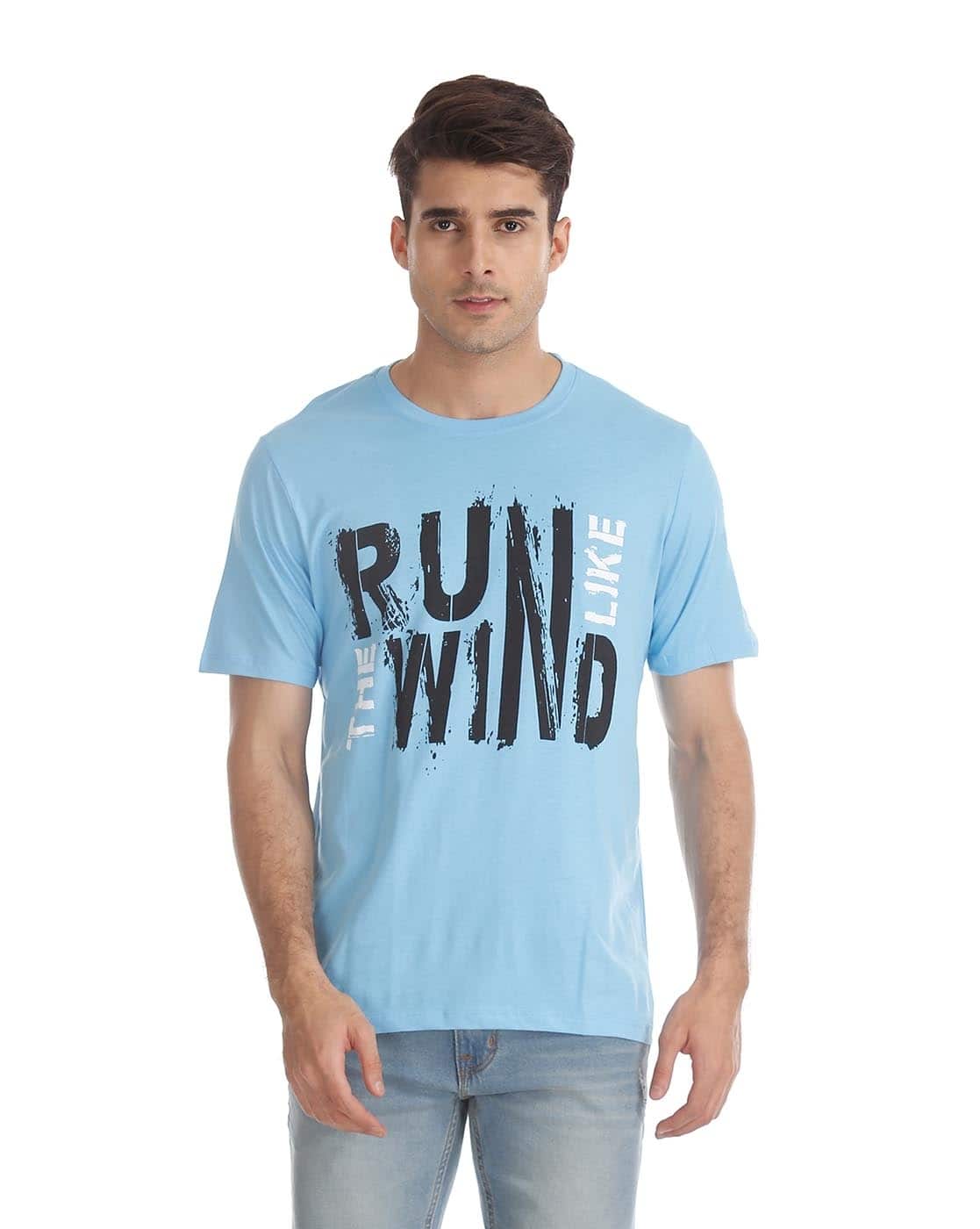 Buy Blue Tshirts for Men by NEWPORT 