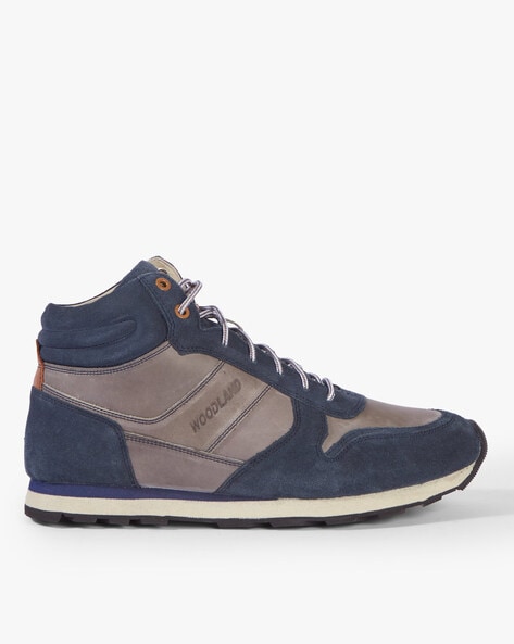 woodland navy blue boots