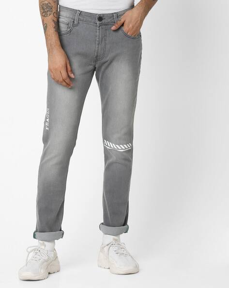 Buy Grey Jeans for Men by UNITED COLORS 