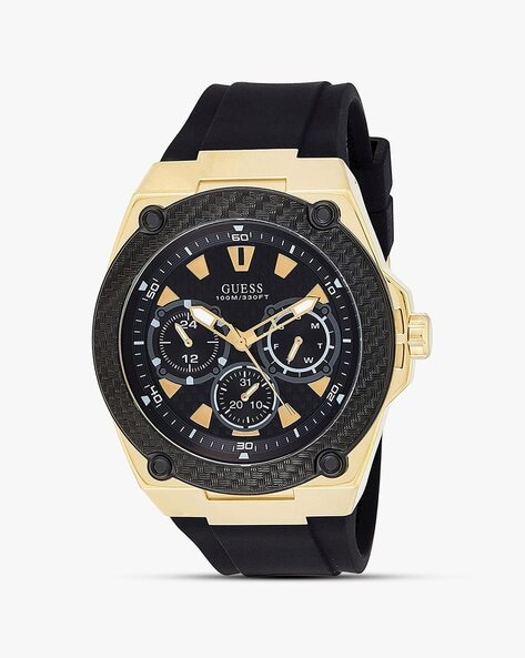 Guess black hot sale silicone watch