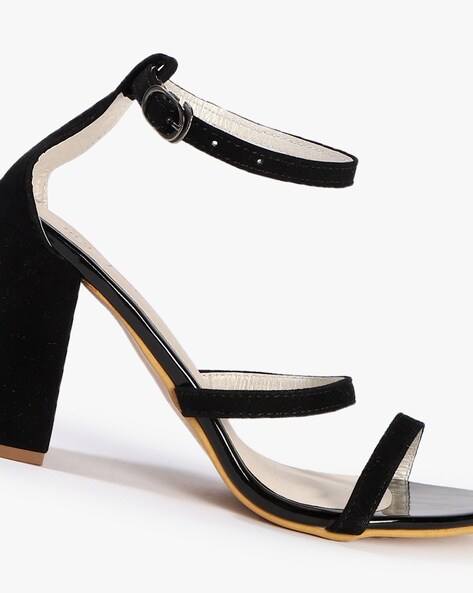 mft couture chunky heels with ankle loop