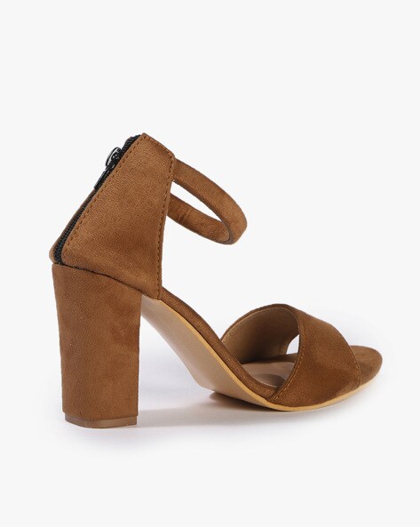 mft couture chunky heels with ankle loop