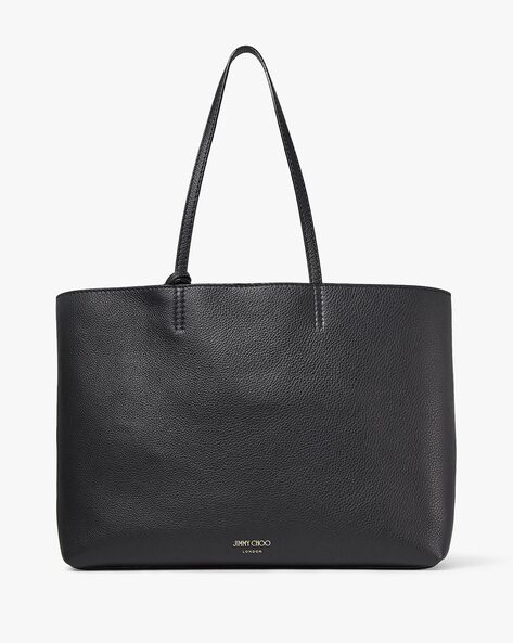 Authentic Jimmy Choo Black Leather Handbag - super stylish!, Luxury, Bags &  Wallets on Carousell