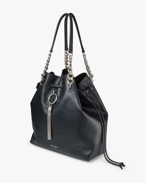 Tassel detail oversized bucket bag hot sale