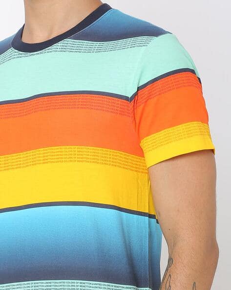 Striped Crew-Neck T-shirt (Image - 3)