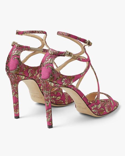 Buy Pink Heeled Sandals for Women by Jimmy choo Online Ajio