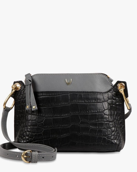 hidesign black sling bag