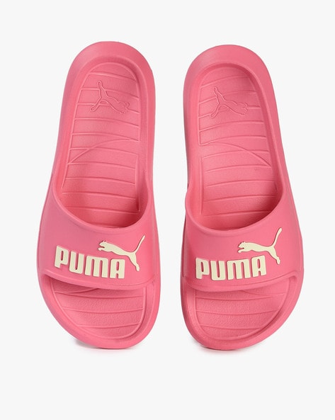 puma pink sliders