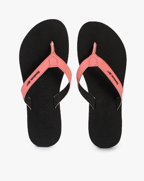 Buy Black Flip Flop Slippers for Women by Reebok Online Ajio