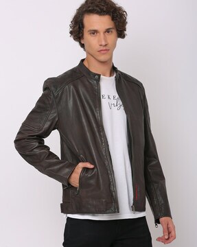 Justanned roadies leather outlet jacket