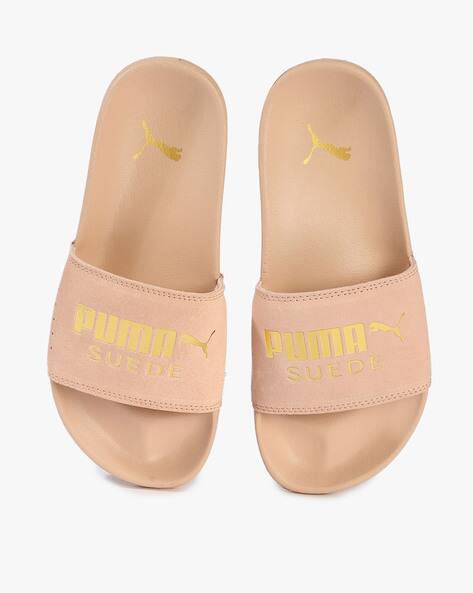 puma pink sliders