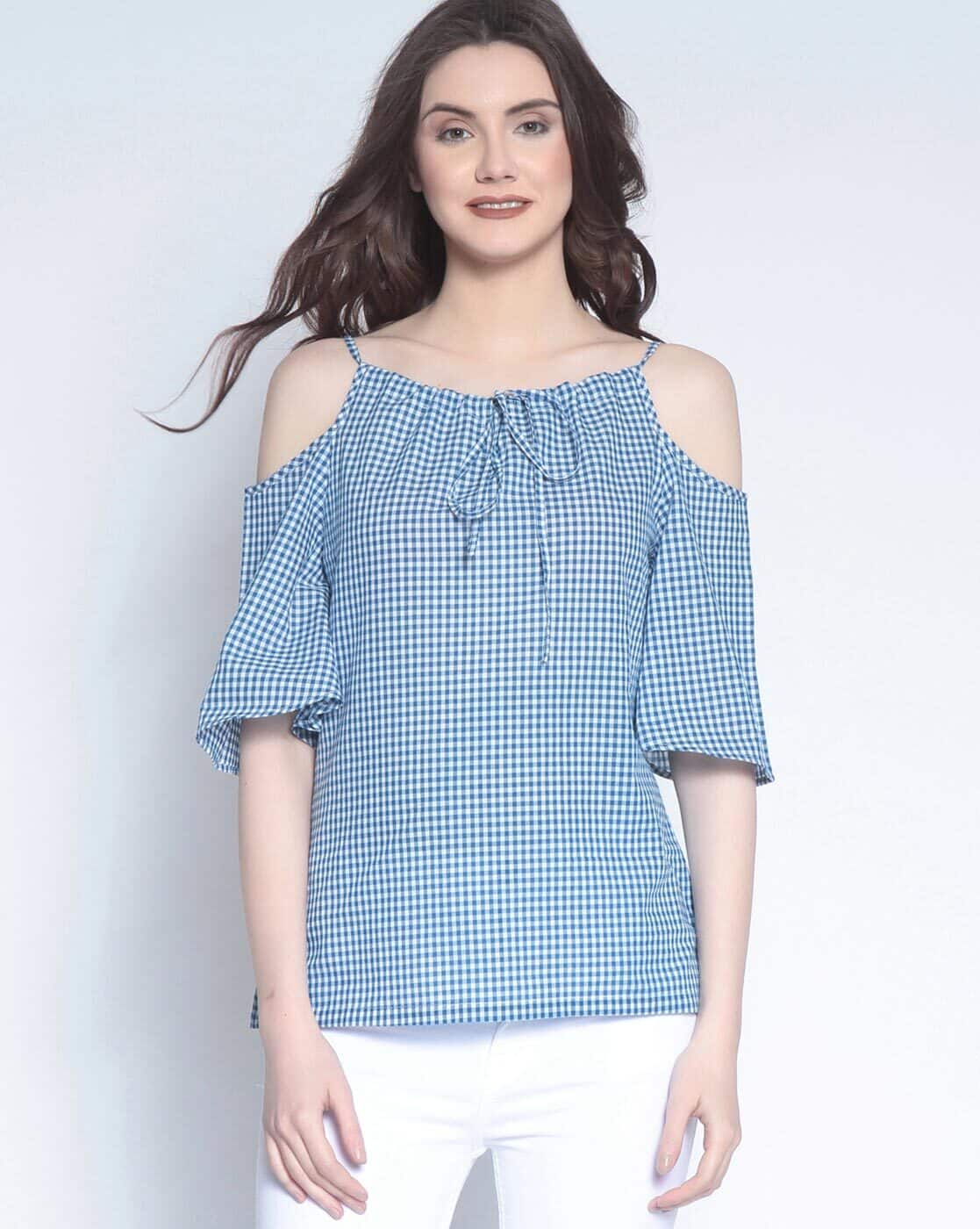 white top cold shoulder