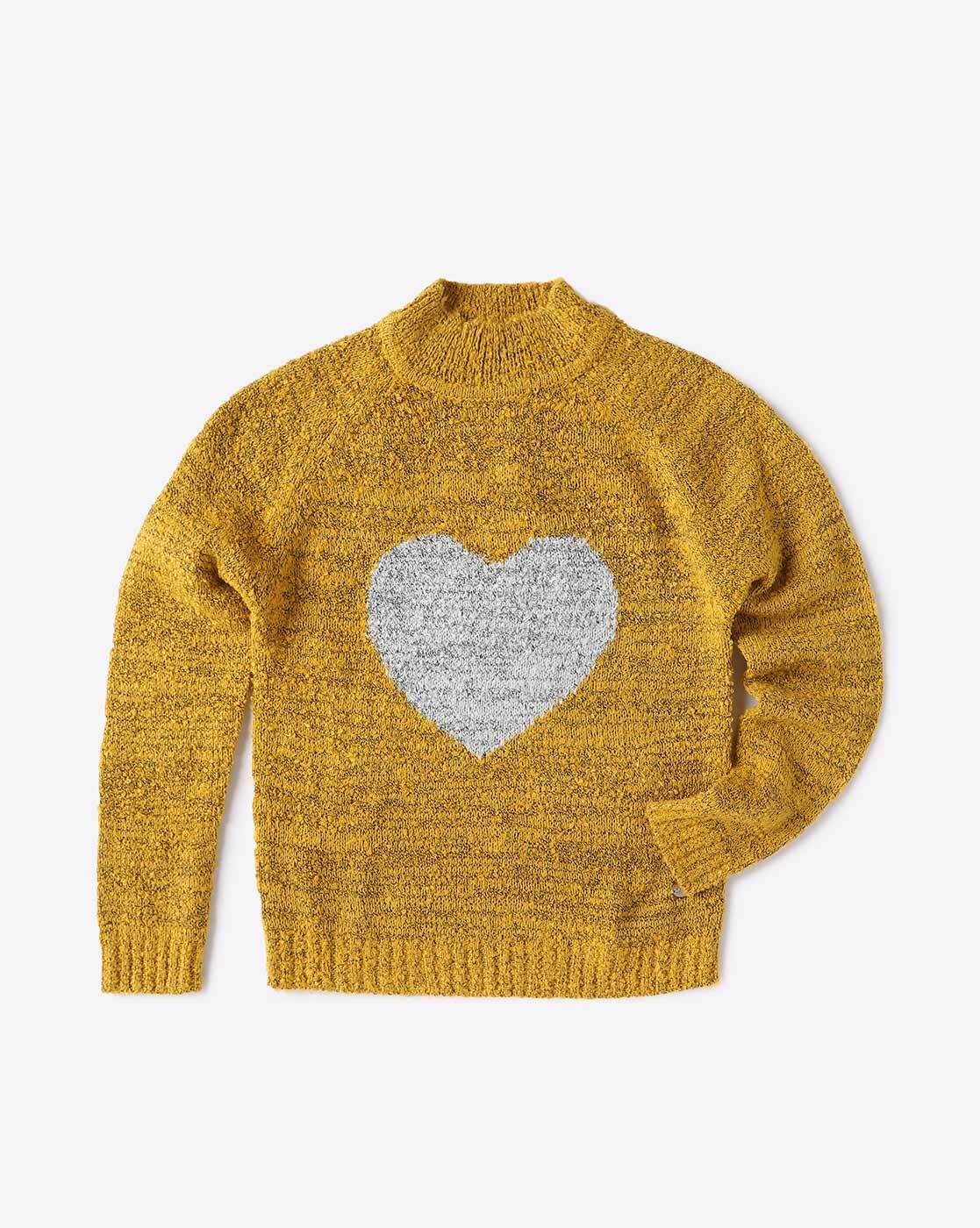 girls mustard yellow cardigan