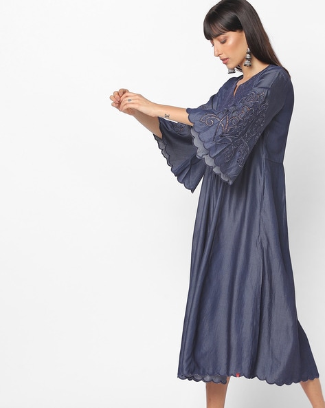 Buy Blue Dresses for Women by STYLESTONE Online | Ajio.com