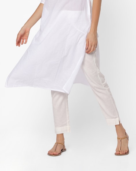 Pants with Semi-Elasticated Waist Price in India