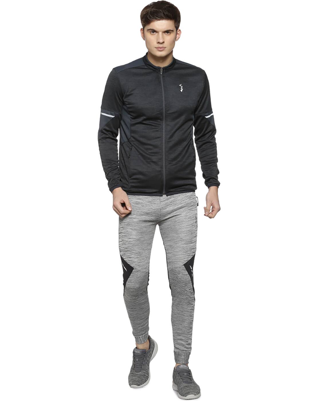 mens dark grey tracksuit