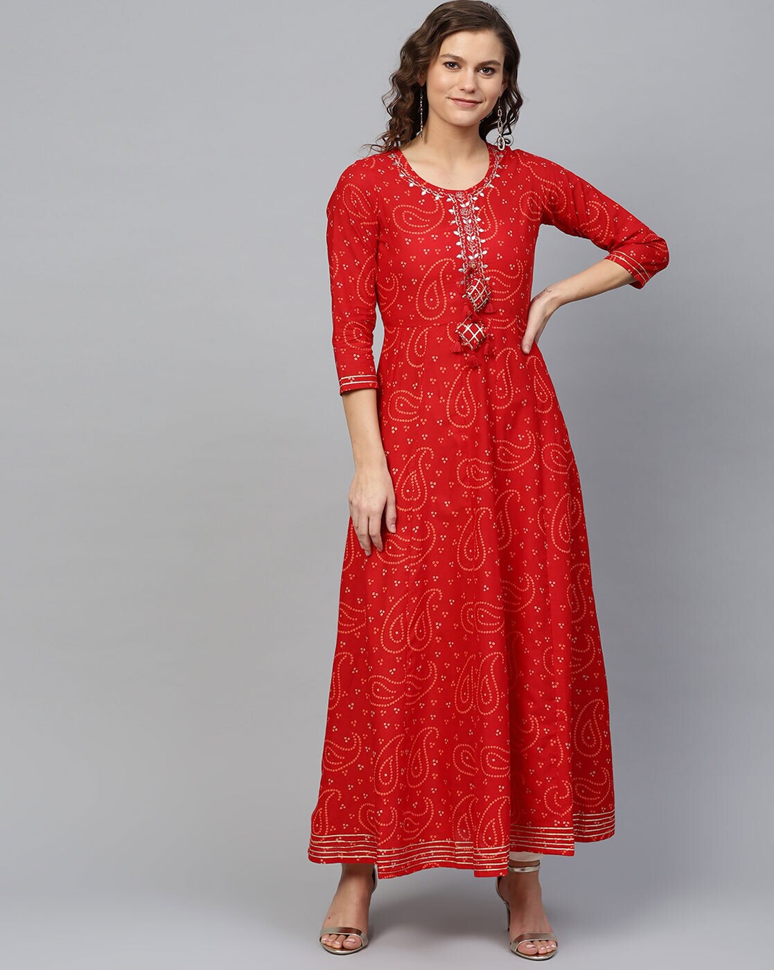 party wear anarkali kurta