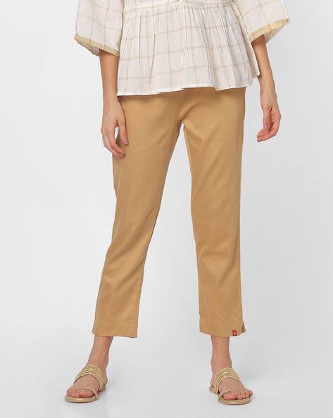 Cotton Cropped Pants