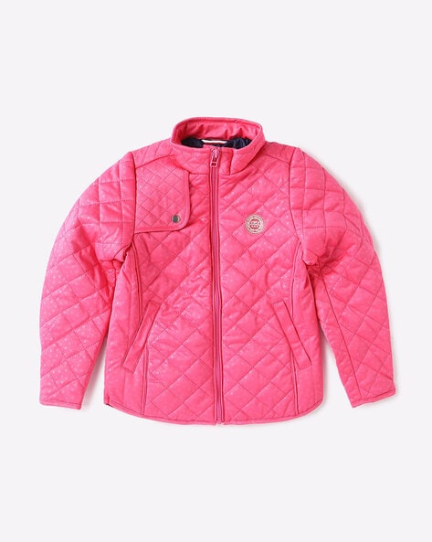 pink polo jacket