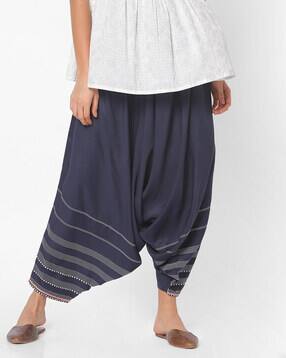 Dhoti Pants with Semi-Elasticated Waist-picture-12