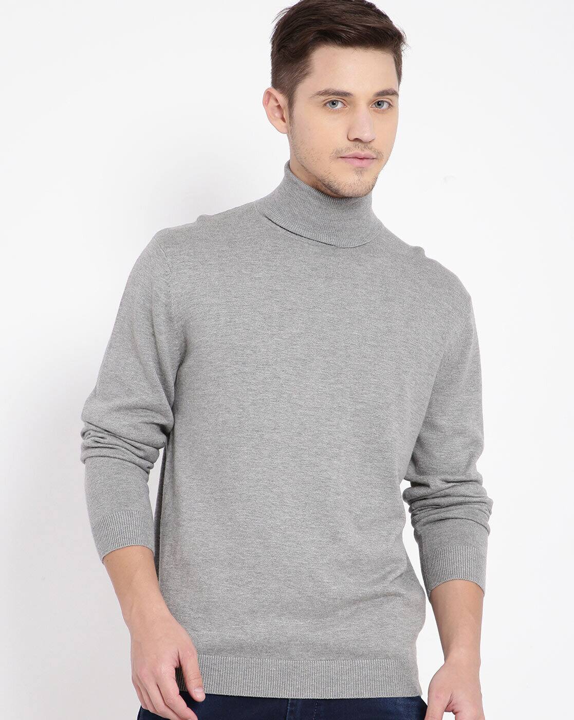 ajio high neck sweater