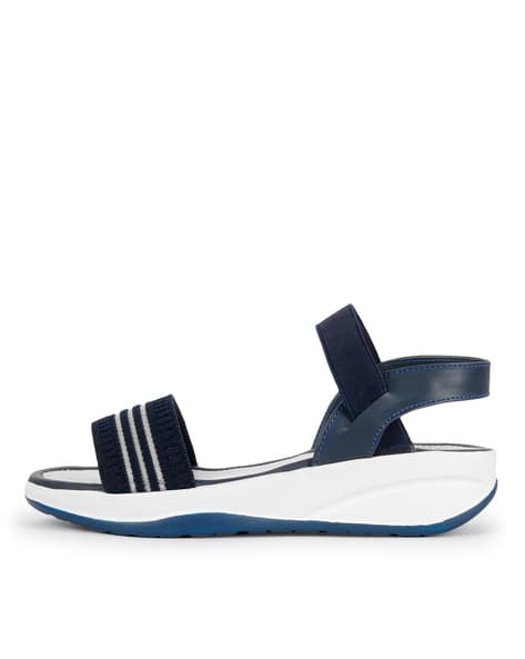 Sling-Back Sandals with Contrast Stripes (Image - 1)