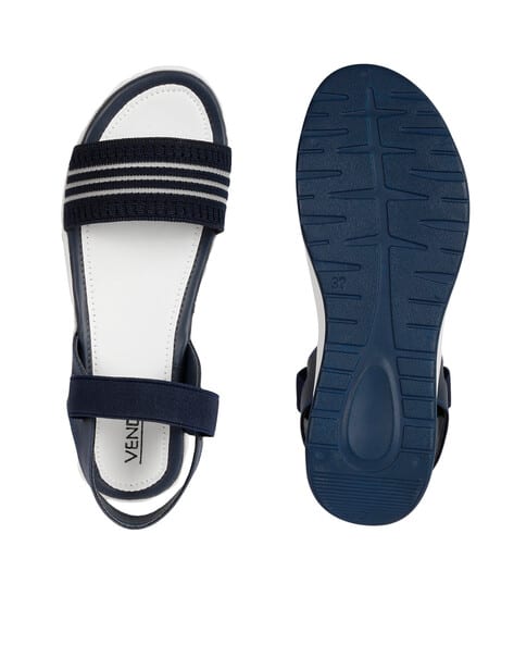 Sling-Back Sandals with Contrast Stripes (Image - 3)
