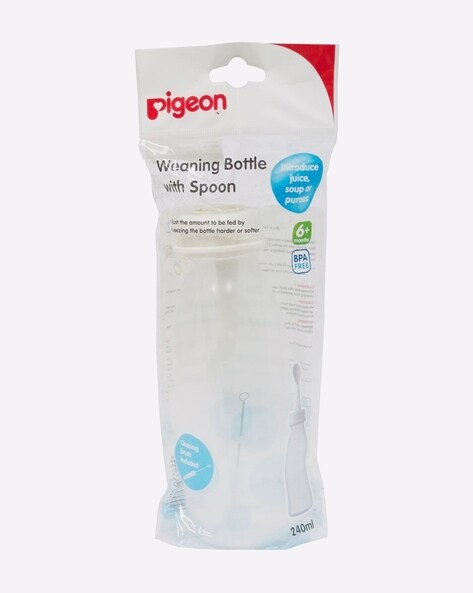 pigeon weaning bottle with spoon