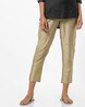 Buy Beige Pants for Women by Global Desi Online