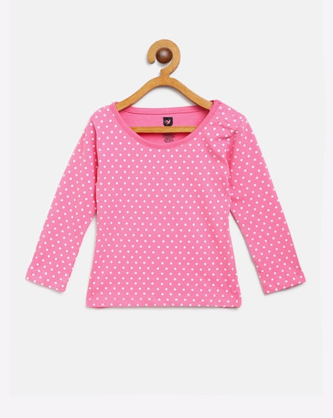 612 League Polka-Dot Round-Neck Top