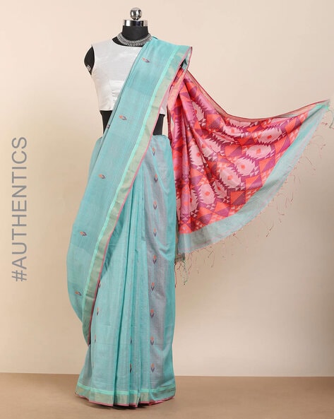 Buy Semi Tussar Silk Saree Online from The Thread Weavers