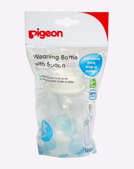 pigeon feeding bottle with spoon