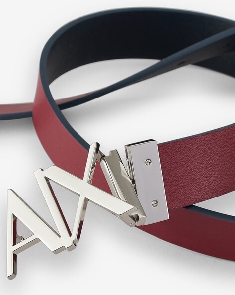 Buy Navy Blue Maroon Belts for Men by ARMANI EXCHANGE Online