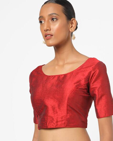 Buy Red Blouses for Women by Amori 