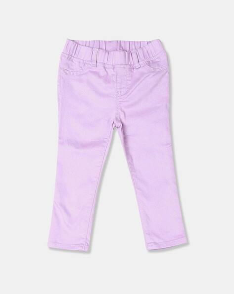 girls purple jeans